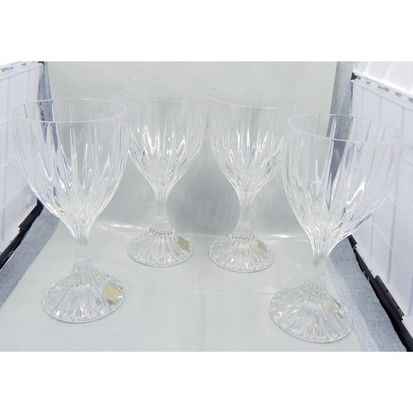 Mikasa Crystal Park Lane Goblet Wine Glasses Set of 4 SN101 701 - Picture 4 of 10